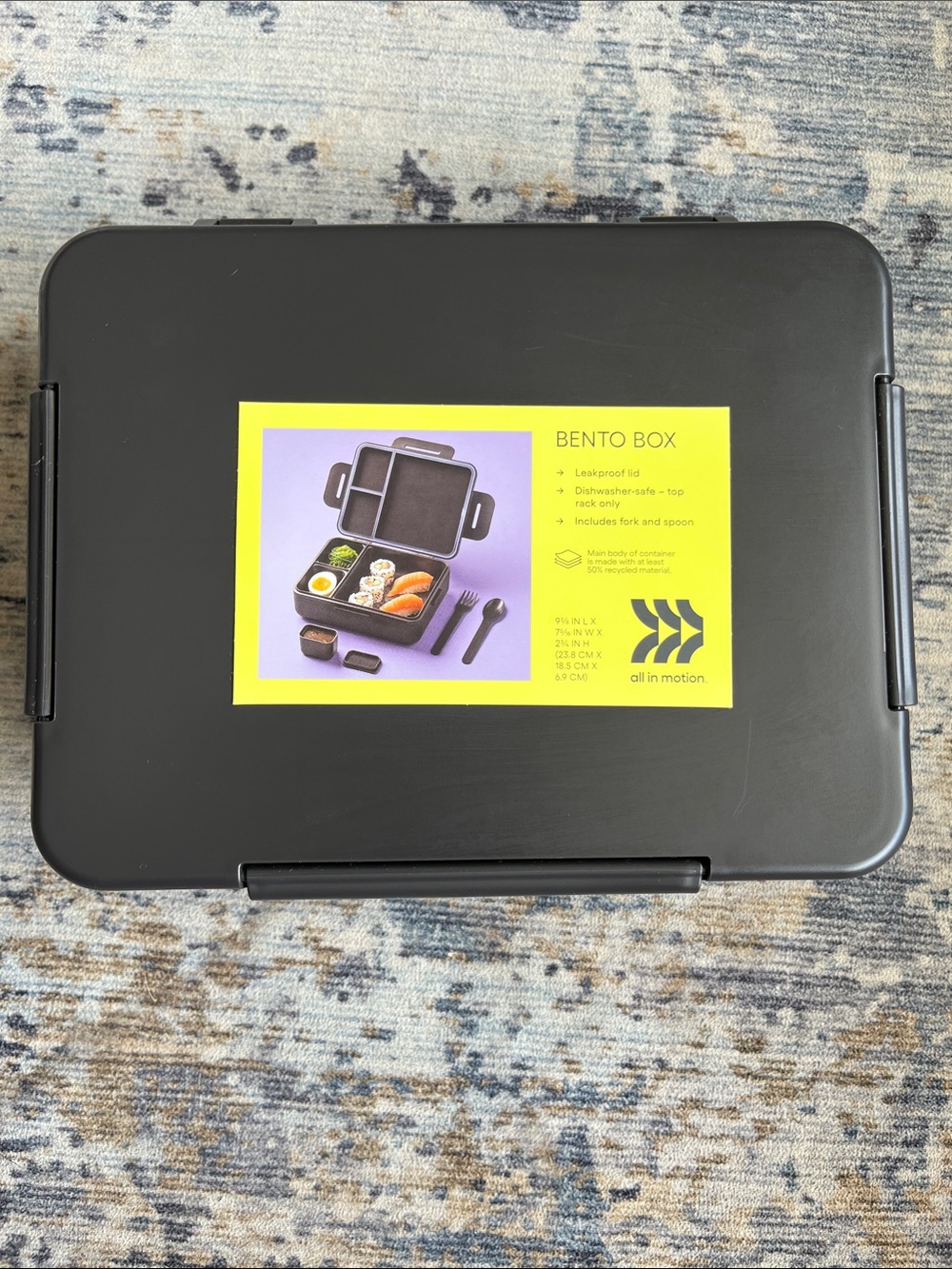 Black Bento Box Lunch Container